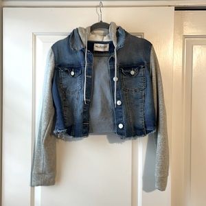 Wallflower Authentic Denim Girl’s Sweatshirt Sleeve Jacket